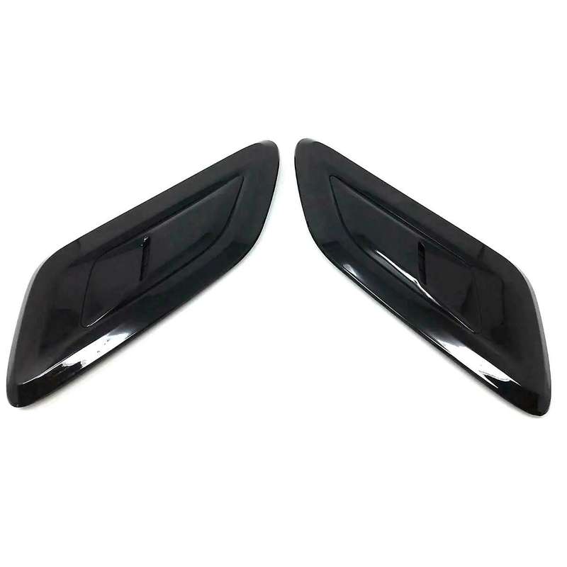 2 Pcs Exterior Hood Outlet Wing Trim for Sport Airflow Hood Lr098756 Lr098767 Black