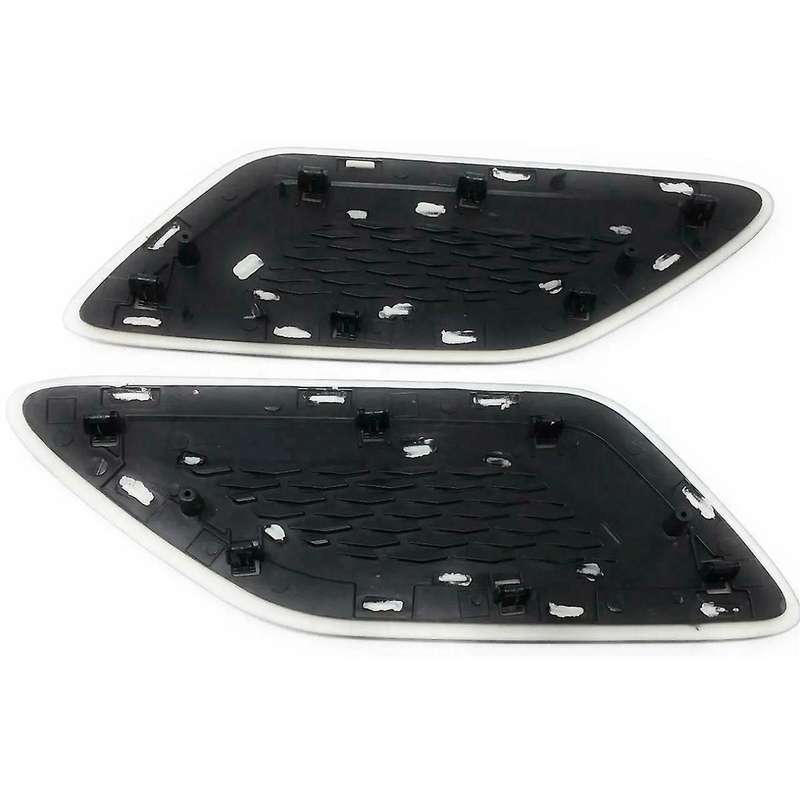 2 Pcs Exterior Hood Outlet Wing Trim for Sport Airflow Hood Lr098756 Lr098767 Black
