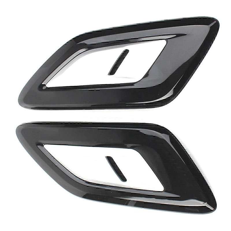 2 Pcs Exterior Hood Outlet Wing Trim for Sport Airflow Hood Lr098756 Lr098767 Silver