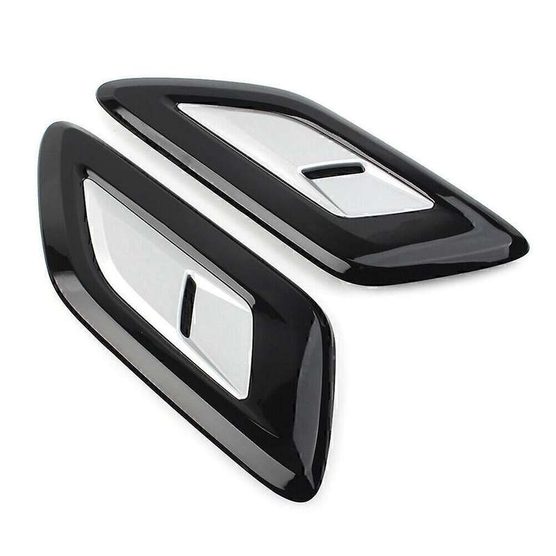 2 Pcs Exterior Hood Outlet Wing Trim for Sport Airflow Hood Lr098756 Lr098767 Silver