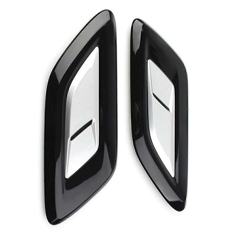 2 Pcs Exterior Hood Outlet Wing Trim for Sport Airflow Hood Lr098756 Lr098767 Silver