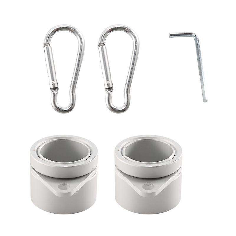 2 Pcs Flag Pole Rings Anti Wrap Flag Pole Clips Swivels 360 Rotating Flagpole Flag Mounting Rings 1