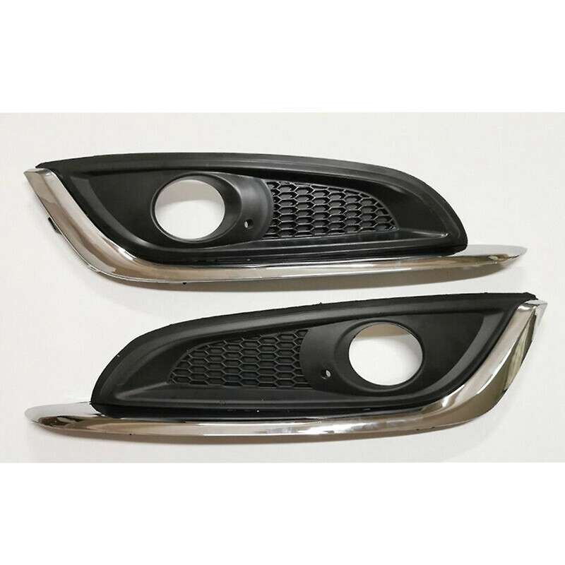2 Pcs Front Bumper Fog Lights Grille Chrome Trim Fit for Regal 2014-2016