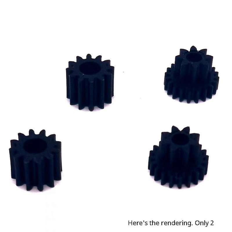 2 PCS for Motor Gear Vulnerable Gear Wheel Camera Digital Repair Parts