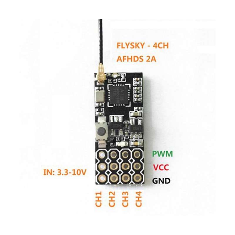 2 Pcs Fs2a 4ch Afhds 2a Mini Compatible Receiver Pwm Output I6 I6x I6s Transmitter
