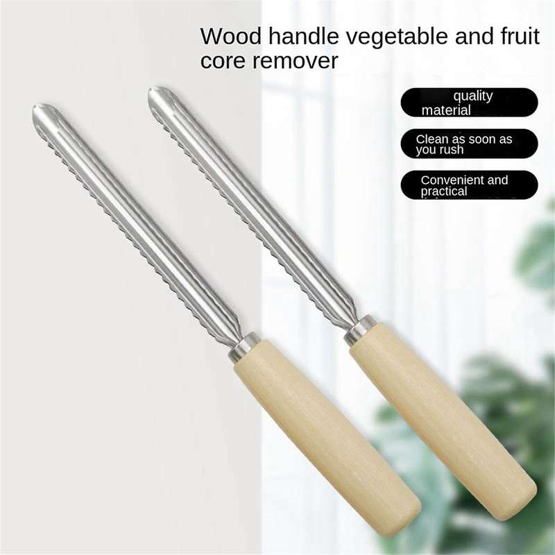 2 Pcs Fruit and Vegetable Corer Fruit Corer Pear Corer,Corers Stainless Steel Core Remover Tool Kitc