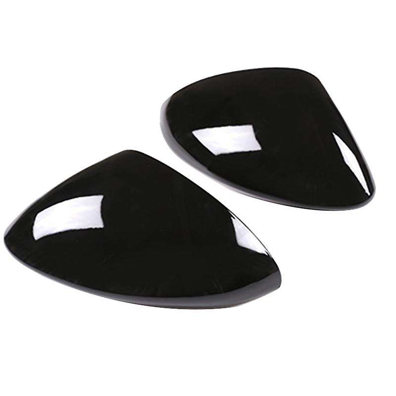 2 Pcs Glossy Black ABS for Stelvio 2017-2020 Rear View Mirror Cover Trim Car Accessories