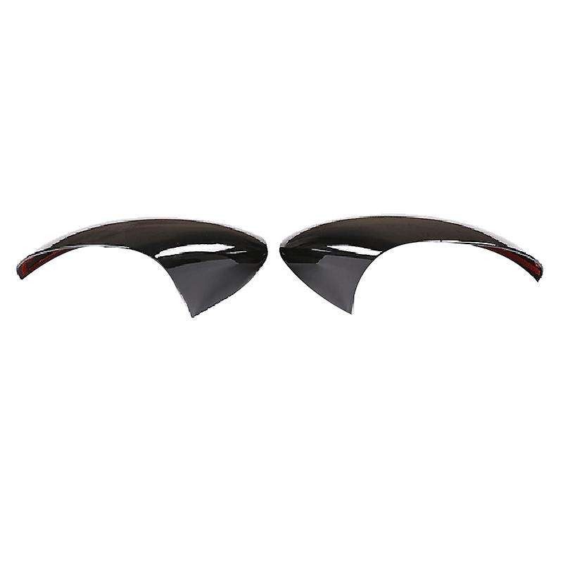 2 Pcs Glossy Black ABS for Stelvio 2017-2020 Rear View Mirror Cover Trim Car Accessories