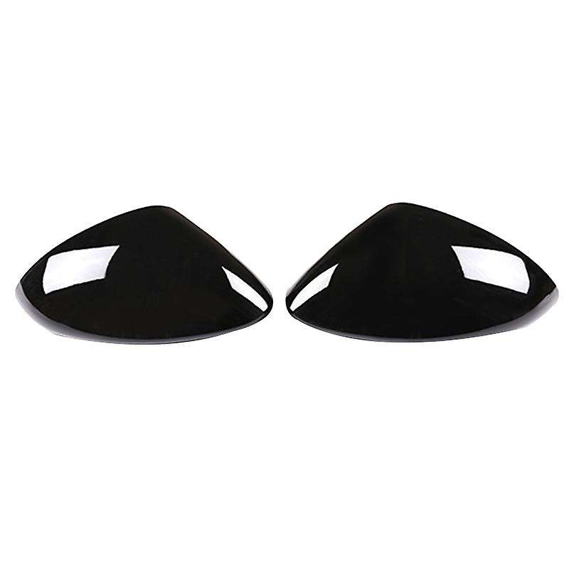 2 Pcs Glossy Black ABS for Stelvio 2017-2020 Rear View Mirror Cover Trim Car Accessories
