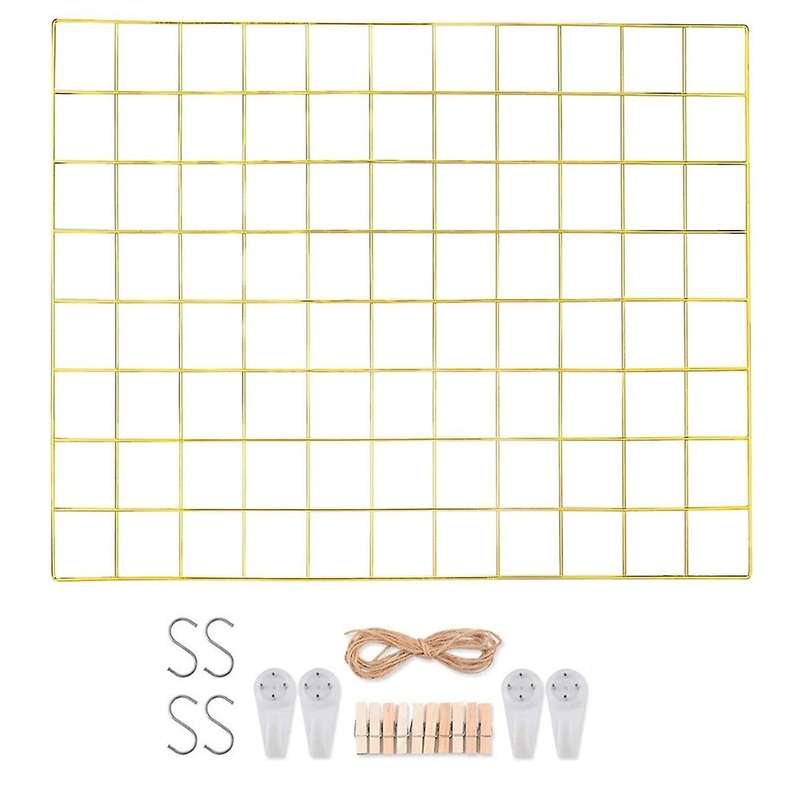2 Pcs Grid Photo Wall,Photo Display Wall,Mesh Wall Decor,Multifunctional Hanging Picture Wall,DIY,S