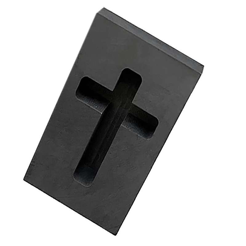2 PCS Graphite Ingot Mold Melting Casting Mold for Gold Silver Copper Brass Zinc, Heart Shape & Shap