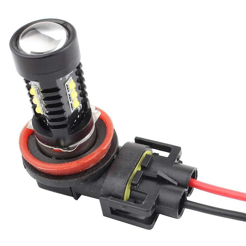 2 Pcs H11 H8 Headlight Sockets Adapter for LED Fog Light Bulbs