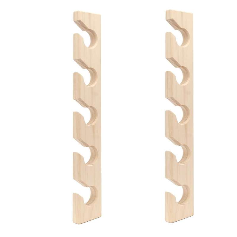 2 Pcs Hat Rack for Wall Wooden Baseball Caps Organizer Wall Mount Baseball Hat Holder Vertical Hat R