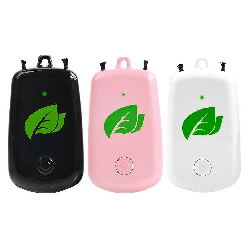 2 Pcs Hanging Neck Air Purifier, Wearable Portable Car Oxygen Bar USB Rechargeable Negative Ion Air