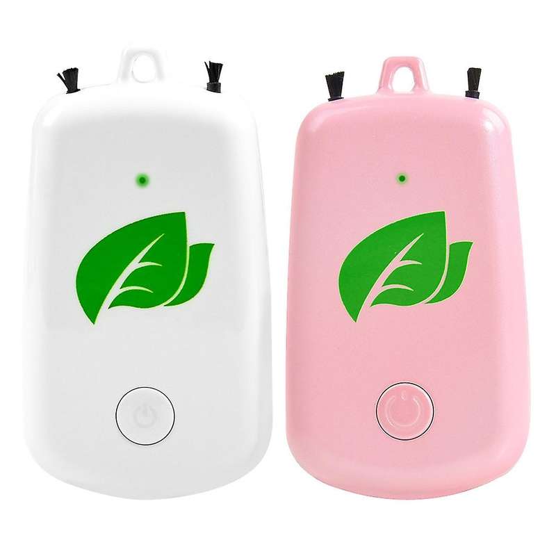 2 Pcs Hanging Neck Air Purifier, Wearable Portable Car Oxygen Bar USB Rechargeable Negative Ion Air
