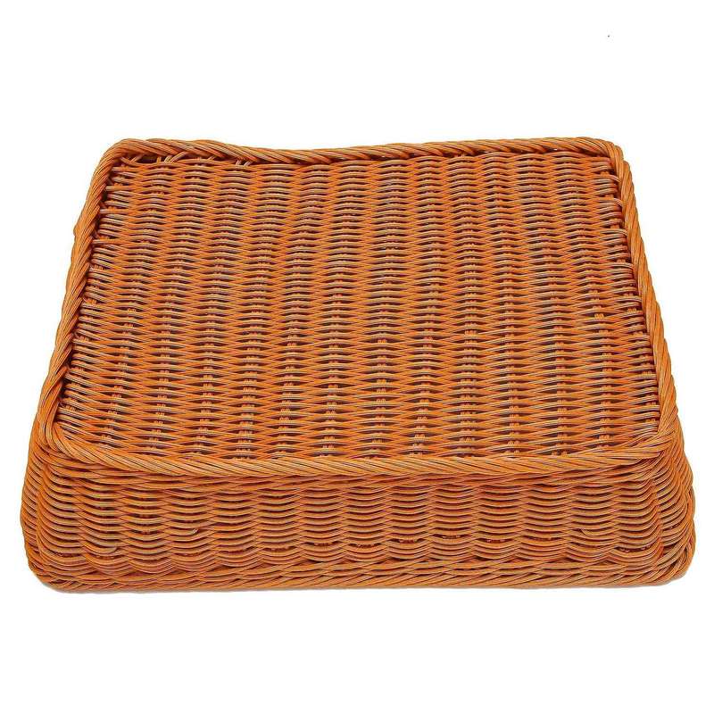 2 Pcs Hand-woven Rattan Woven Bread Basket,wicker Food Serving Basket for Fruit,vegetables,home Kit