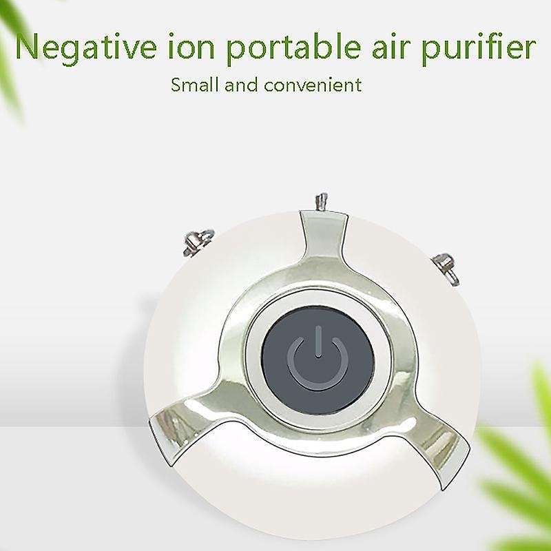 2 Pcs Hanging Neck Purifier, Stylish Personal Wearable Necklace Portable Negative Ion Air Purifier (