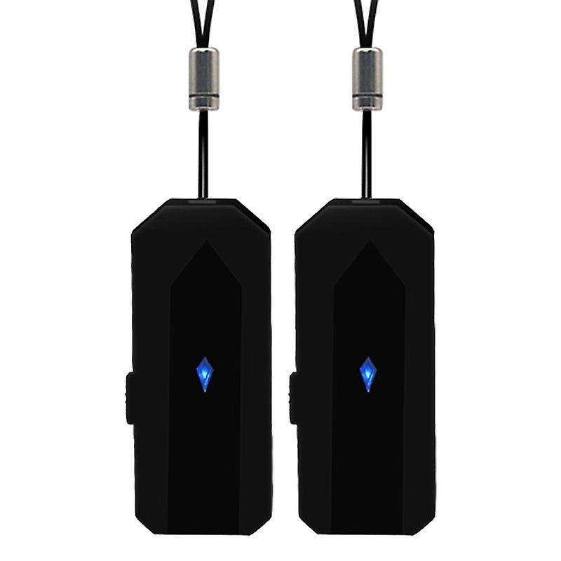 2 Pcs Hanging Neck Purifier, Fashion Personal Wearable Mini Portable USB Rechargeable Negative Ion A