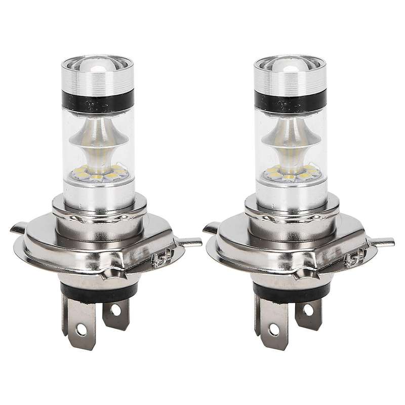 2 Pcs H4 9003 HB2 LED Motorcycle Headlight Bulbs HID Hi&Low Beam 6500K White