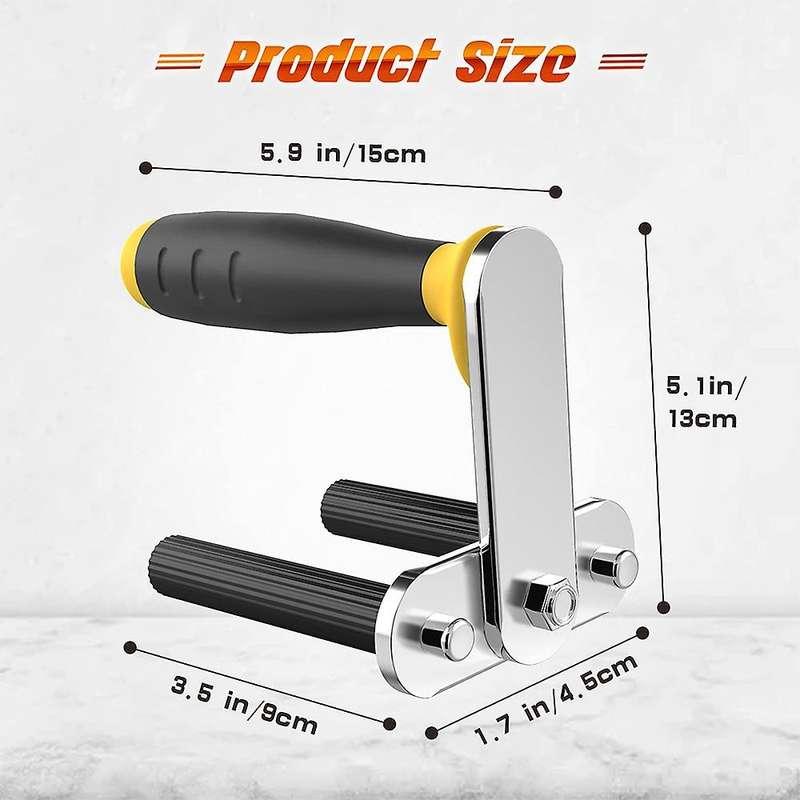 2 Pcs Heavy Duty Panel Support Gripper Aluminum Alloy Plate Carrier Lifting Tool for Wooden Boards,