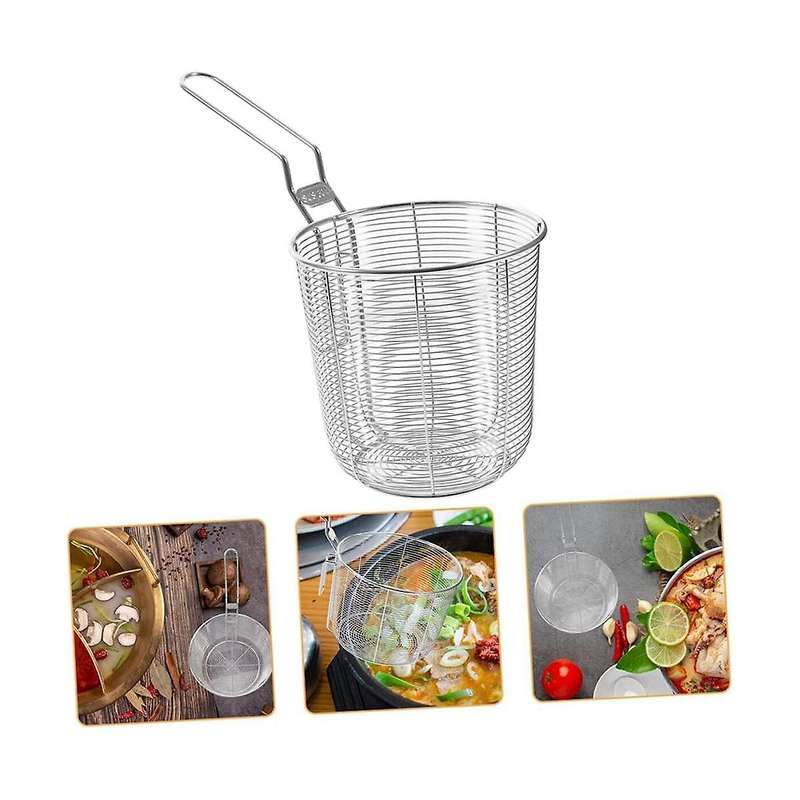 2 Pcs Hot Pot Strainer Stainless Steel Colander Strainer Stainless Steel Silver Household Scoop