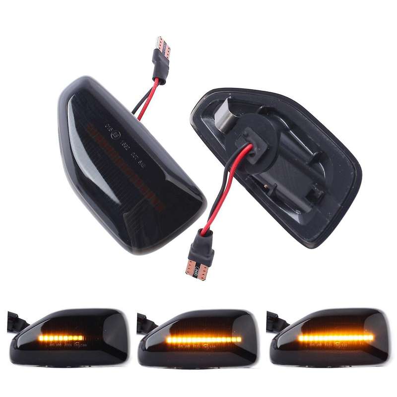 2 PCS LED Dynamic Side Marker Turn Signal Light Smoked LED Indicator Blinker for Duster MK2 II MK2