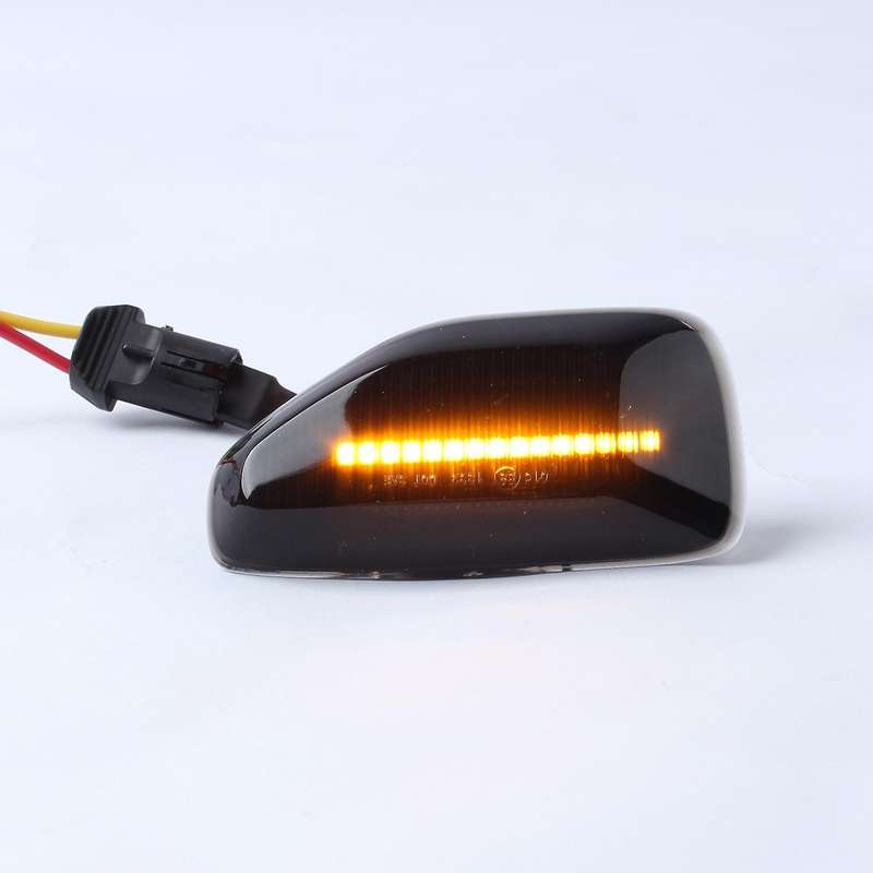 2 PCS LED Dynamic Side Marker Turn Signal Light Smoked LED Indicator Blinker for Duster MK2 II MK2