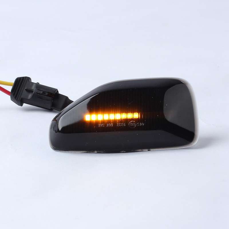 2 PCS LED Dynamic Side Marker Turn Signal Light Smoked LED Indicator Blinker for Duster MK2 II MK2