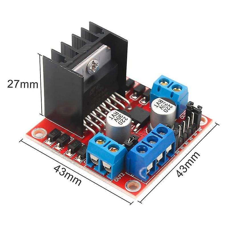 2 PCS L298N Motor Drive Controller Board DC Dual H-Bridge Robot Stepper Motor Control and Drives Mod