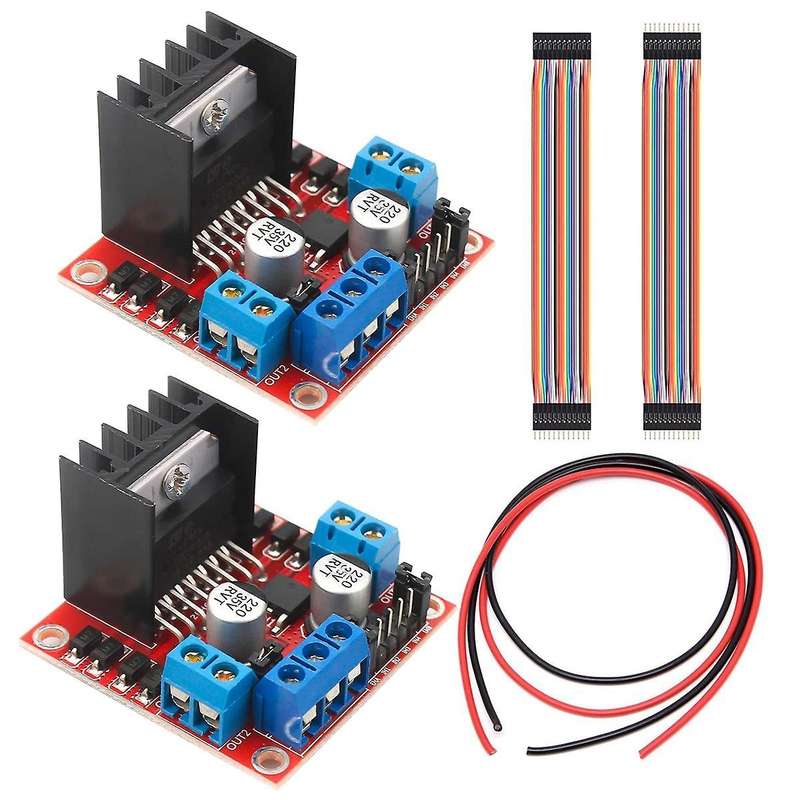 2 PCS L298N Motor Drive Controller Board DC Dual H-Bridge Robot Stepper Motor Control and Drives Mod