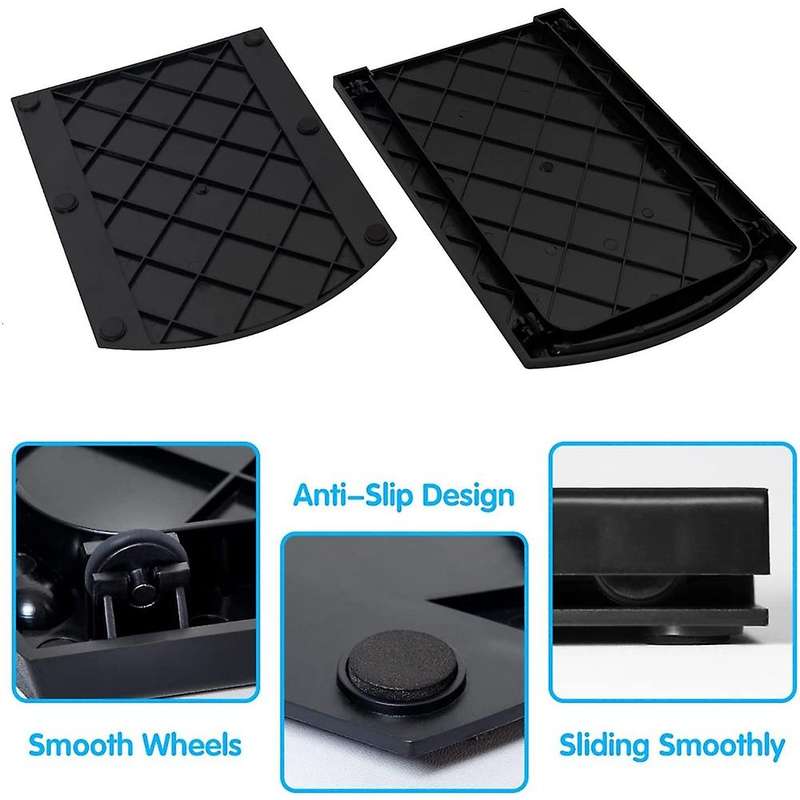 2 PCS Kitchen Sliding Tray for Coffee Maker, Appliance Slider Coffee Maker Slider with Smooth Rolli