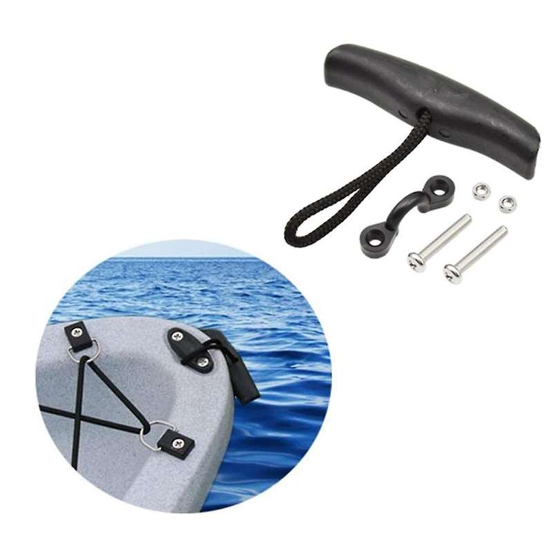 2 Pcs Kayak Carry Handle Pull Handle -handle + 2 Pcs Kayak Pad Eyes