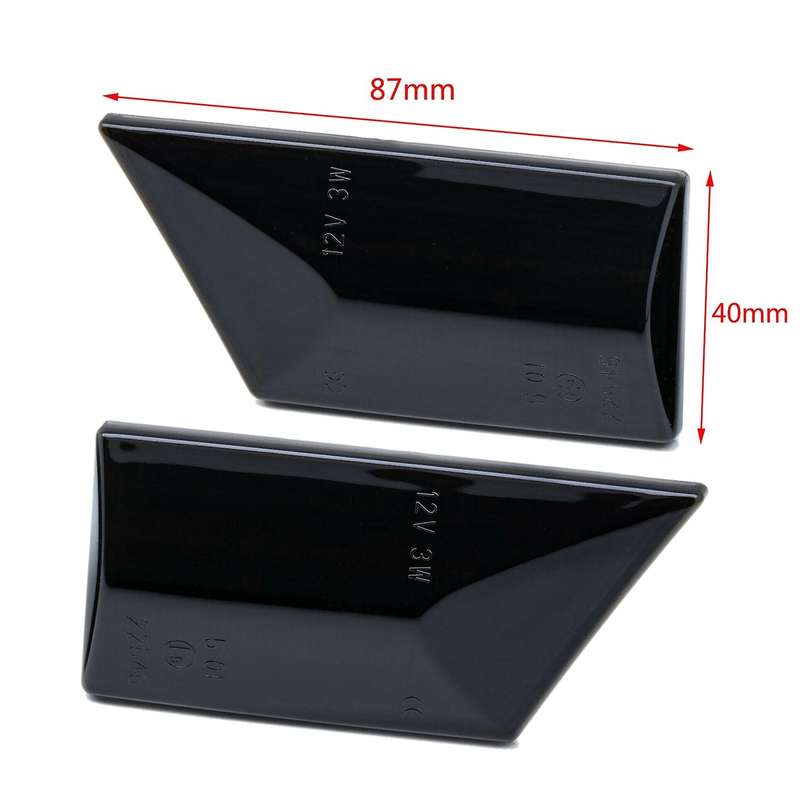 2 Pcs Led Dynamic Side Marker Turn Signal Light Sequential Blinker for Opel C 2002-2008 Opel 2003-20