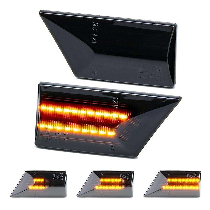2 Pcs Led Dynamic Side Marker Turn Signal Light Sequential Blinker for Opel C 2002-2008 Opel 2003-20
