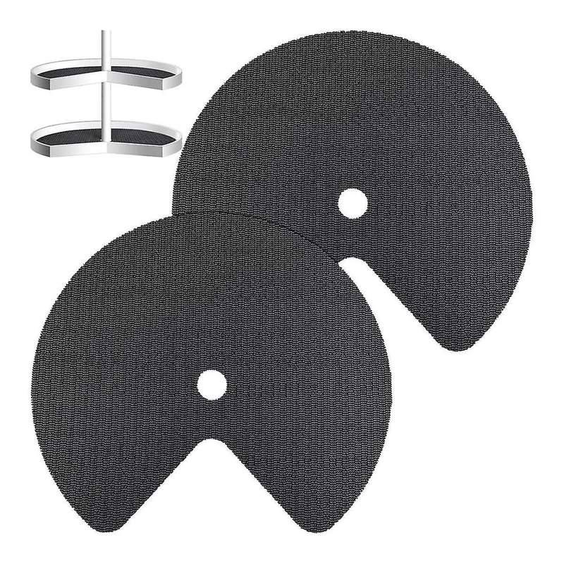 2 Pcs Lazy Shelf Liner Circle Kitchen Liners Non Adhesive Kitchen Cabinet Liners Non Slip Non Skid F