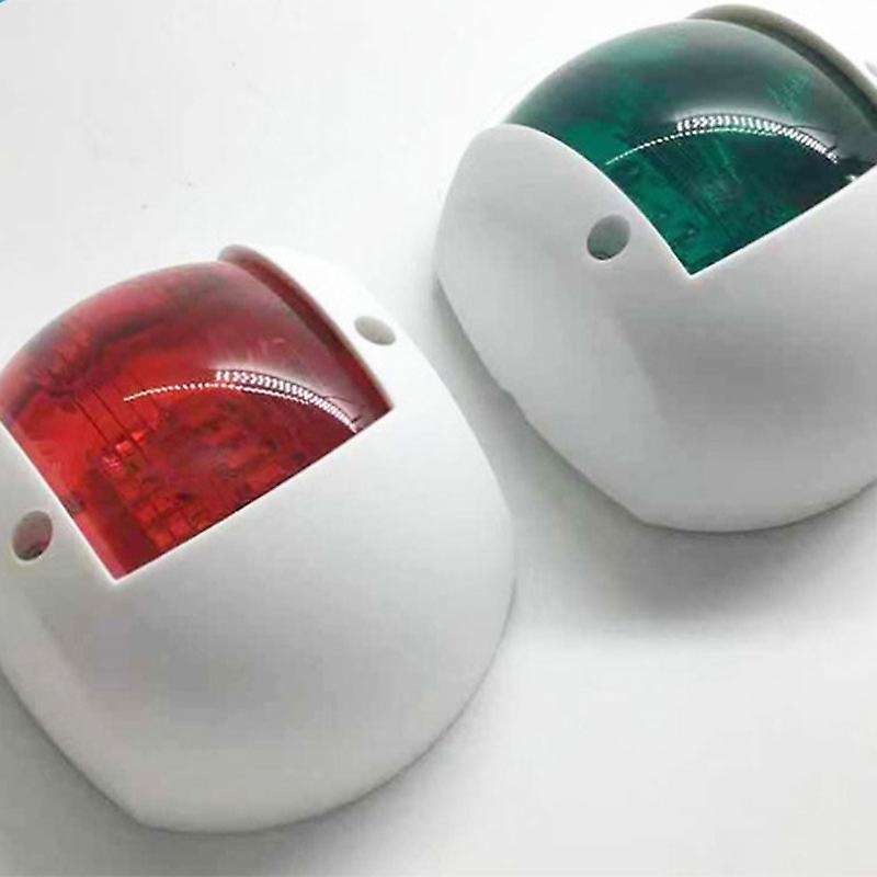 2 Pcs LED Side Lights Marine Red and Green Navigation Lights Signal Lights Dinghy Indicator Lights Y
