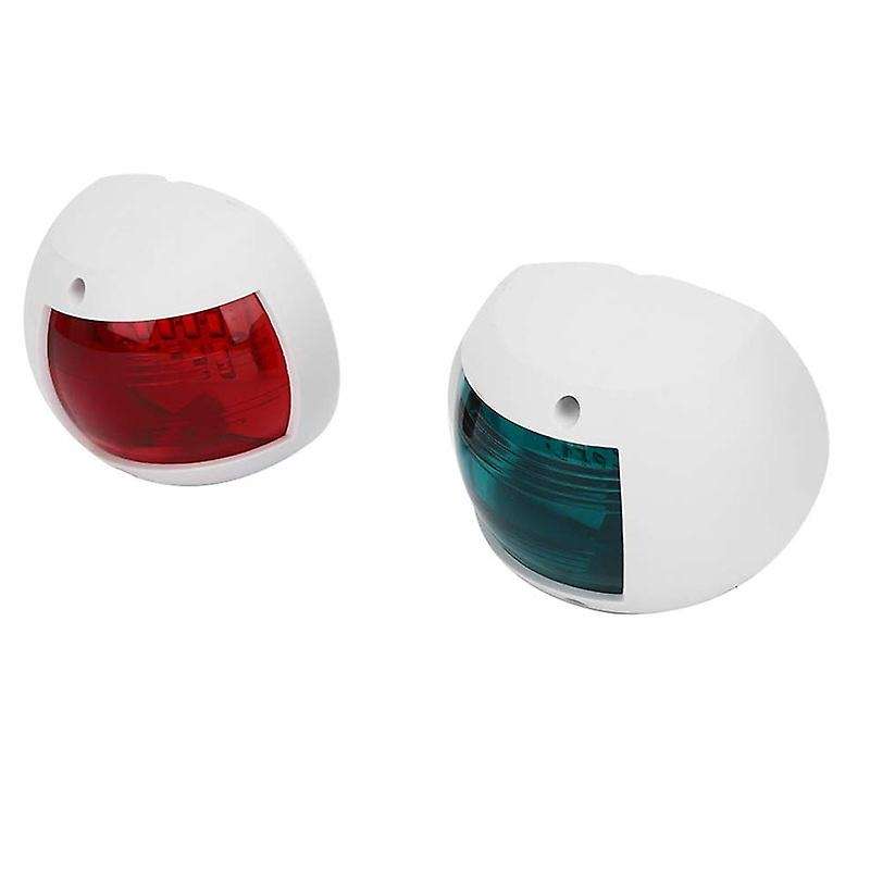 2 Pcs LED Side Lights Marine Red and Green Navigation Lights Signal Lights Dinghy Indicator Lights Y