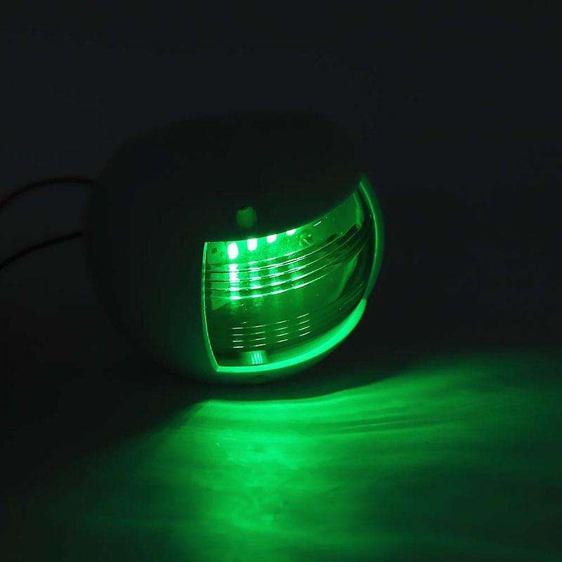 2 Pcs LED Side Lights Marine Red and Green Navigation Lights Signal Lights Dinghy Indicator Lights Y