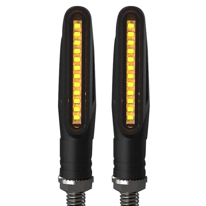 2 Pcs Led Motorcycle Turn Signals Water Light Motorcycles Flashing