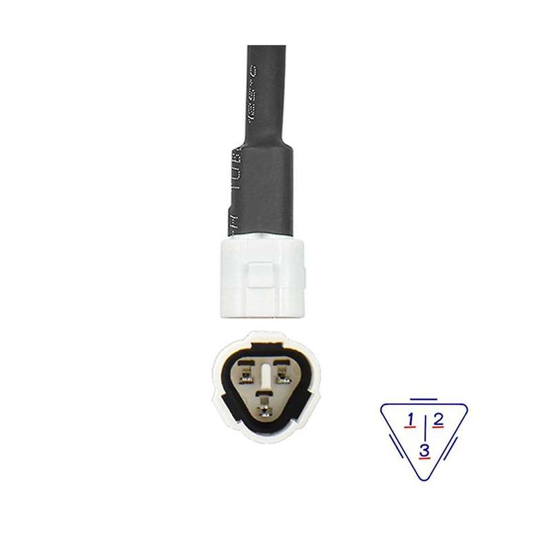 2 Pcs Obd Motorcycle Cable for 3 Pin Plug Cable Diagnostic Cable 3pin to Obd2 16 Pin Adapter
