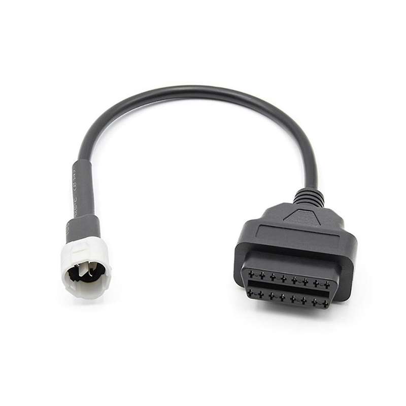 2 Pcs Obd Motorcycle Cable for 3 Pin Plug Cable Diagnostic Cable 3pin to Obd2 16 Pin Adapter