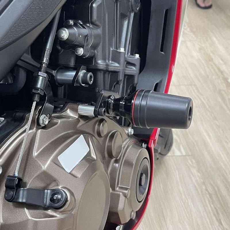 2 PCS Motorcycle Engine Decoration Shaft Cover Engine Protect Slider for CB650R CBR650R 2021 Red