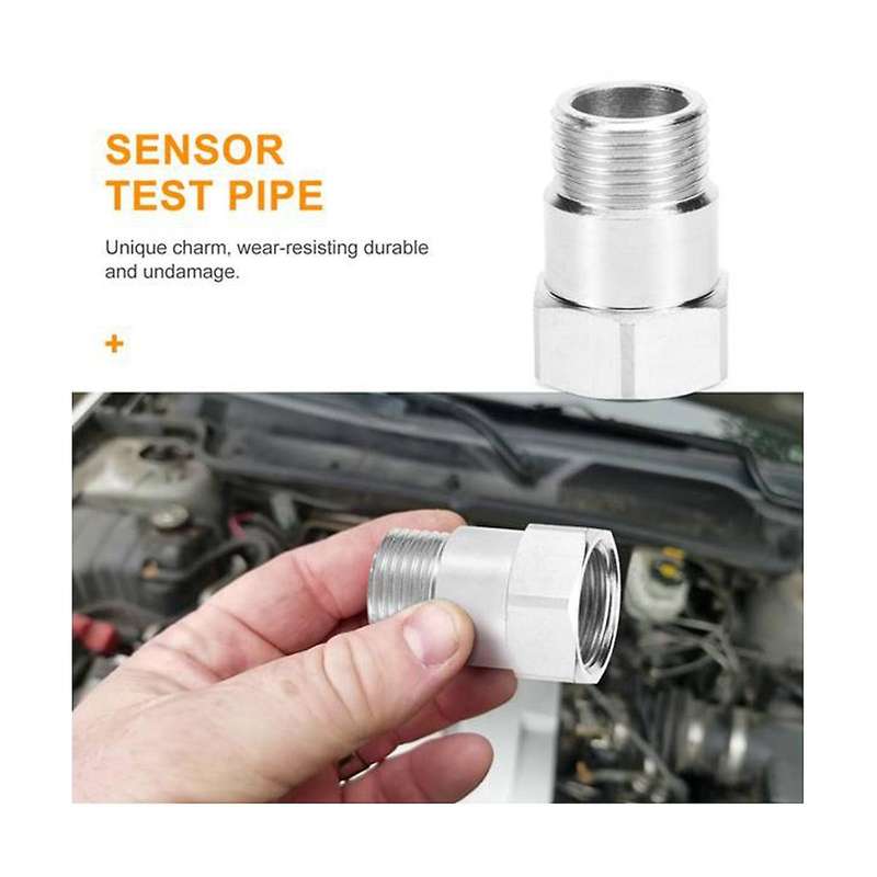 2 PCS O2 Oxygen Sensor Test Pipe Extension Extender Adapter Spacer x 1.5 (1) Bung