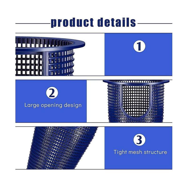 2 Pcs Pool Pump Strainer Basket Heavy Duty Filter Basket Pool Skimmer Basket for 070387,91110040,31