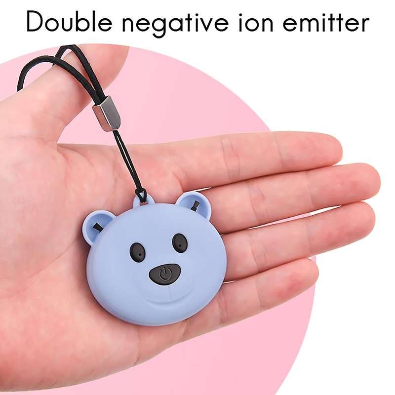 2 Pcs Personal Wearable Portable Car Oxygen Bar 200MAH Battery Negative Ion Hanging Neck Air Purifie
