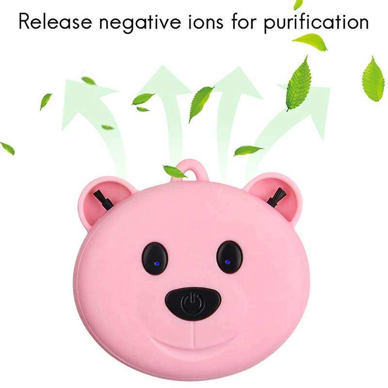 2 Pcs Personal Wearable Portable Car Oxygen Bar 200MAH Battery Negative Ion Hanging Neck Air Purifie