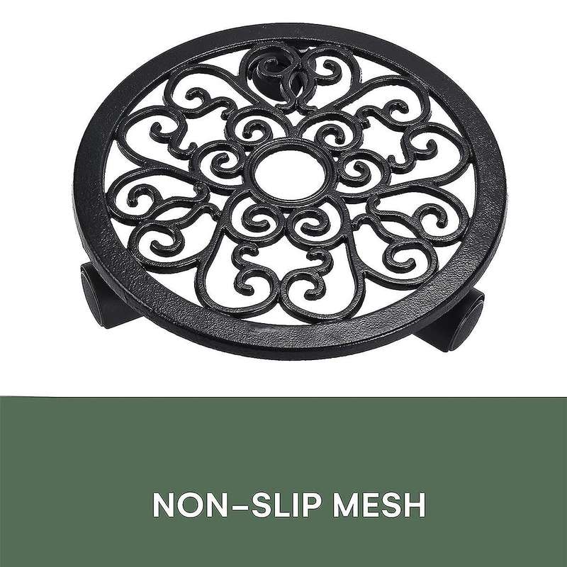 2 Pcs Plant Stand with Wheels -heavy-duty Rolling Plant - Base with Roller for Potted Plants and Flo
