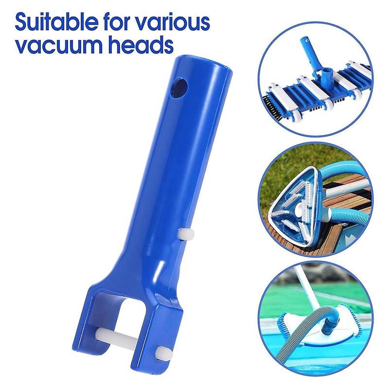2 Pcs Pool Vacuum Head Handle with 4 Pcs Butterfly V-Clips and Pins Fits for Pool Spa Vacuum Head