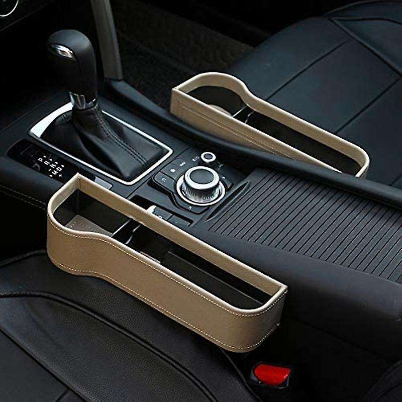 2 Pcs PU Leather Multifunctional ,Suitable for Most Cars (Driver Side+Passenger Side)