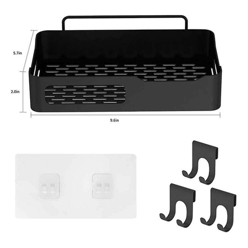 2 Pcs Shower Rack,Non-Drilling Shower Rack,Hanging Shower Basket, Bathroom Rack,Shampoo Rack for Bat